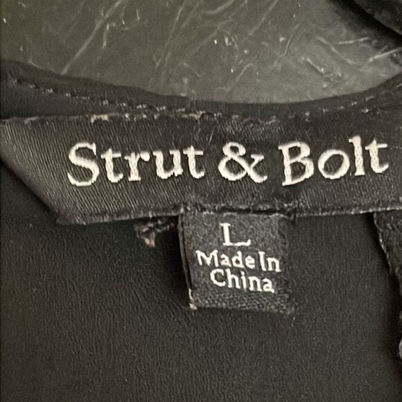 Long sleeve black blouse - Picture 3 of 3